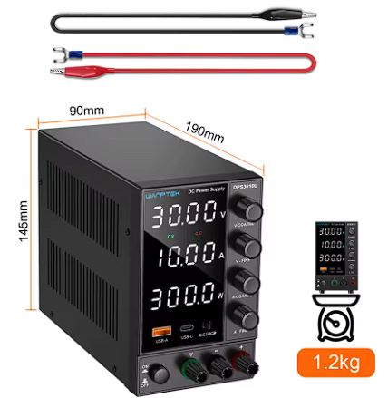 FEUNTE 30V 0 ~ 10A 300W Fuente conmutada regulable, input-220ADC, OUTOUT-variable 0-30vdc, 0-10Amp, 300Whats