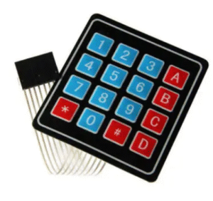 Teclado matricial 4×4 interruptores de membrana