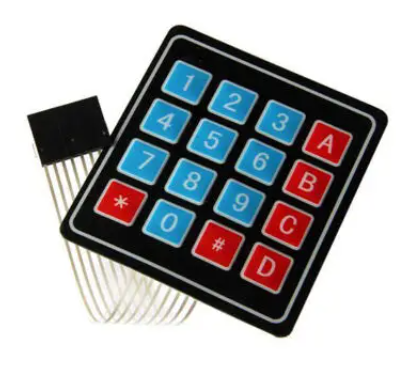 teclado 4x4 Teclado matricial 4×4 interruptores de membrana